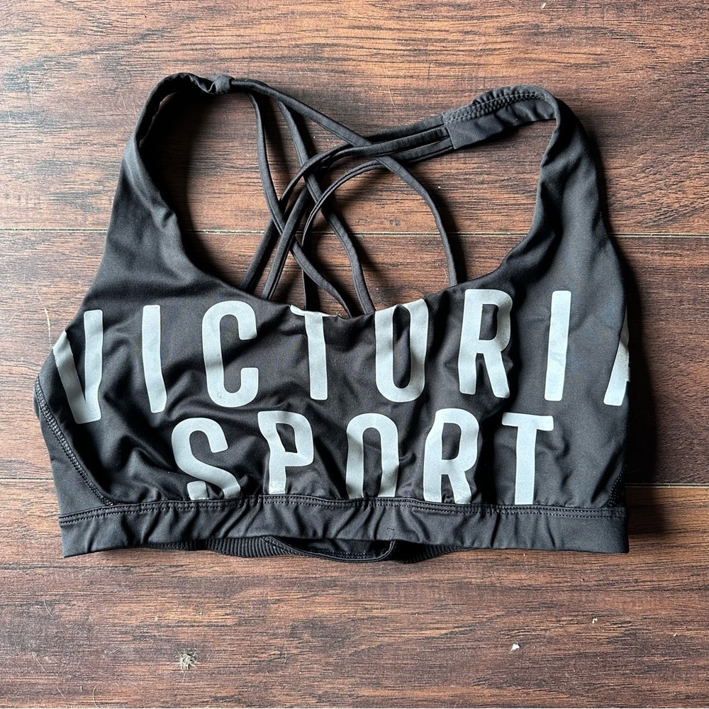 Victoria’s Secret Black Strappy Sports Bra